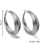 FLDZ 2019 New Fashion Metal Hollowed Round Drop Earrings