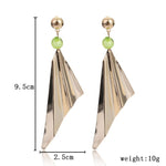 FLDZ 2019 New Fashion Metal Hollowed Round Drop Earrings