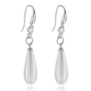 FLDZ New pearl pendant ear hook earrings