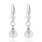 FLDZ New pearl pendant ear hook earrings