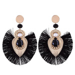 FLDZ   2018 New Short tassel metal drill  Drop Earrings