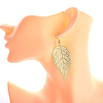 FLDZ Metallic drop earrings