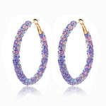 FLDZ Fashion Personality Shiny Round Small Sequin Multilayer Drop Earrings