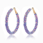 FLDZ Fashion Personality Shiny Round Small Sequin Multilayer Drop Earrings