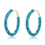 FLDZ Fashion Personality Shiny Round Small Sequin Multilayer Drop Earrings