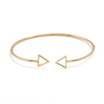 FLDZ New Fashion Simple Arrowhead Round Gold Silver Metal Bracelet