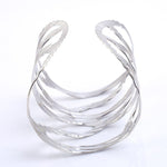 FLDZ Hollow Widening Bangle Metal Bracelets