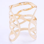 FLDZ Fashion Hollow Open Irregular Bangle Bracelet