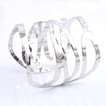 FLDZ Retro Hollow Open Irregular Stripe Bangle Bracelet