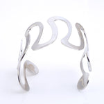 FLDZ Fashion Hollow Open Irregular Bending Bangle Gold Silver Bracelets
