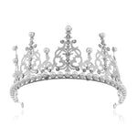 FLDZ 2019 New Bridal Wedding Pearl Crown Bride Head