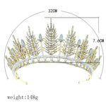 FLDZ Pearl Bridal Wedding Crown Bride Head