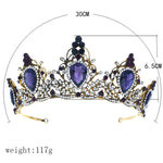 FLDZ Crown Bride Head Piece Tiara Headband