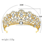 FLDZ 2019 Bridal Wedding Crown Bride Head
