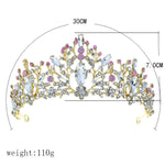FLDZ 2019 Bridal Wedding Crown Bride Head