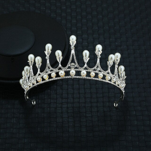 FLDZ 2019 Delicate Leaf Bridal Wedding Silver Crown Bride Head