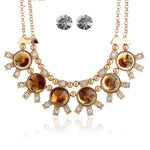 Exaggerated Fashion Necklace and Earring