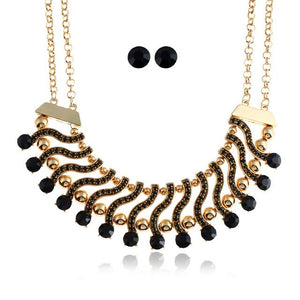 Women's necklace fashion exaggerated wild crystal necklace