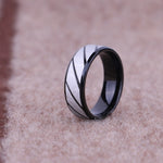 Fashion Gold Titanium Steel Simple Ring