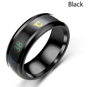 Intelligent Thermometer Temperature Ring Couple rings