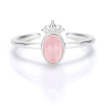 3 color Natural Rose quatz Open Rings